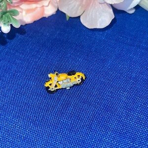 Very Small Micro Machine Vincent Motorcycle in Yellow & Black trim